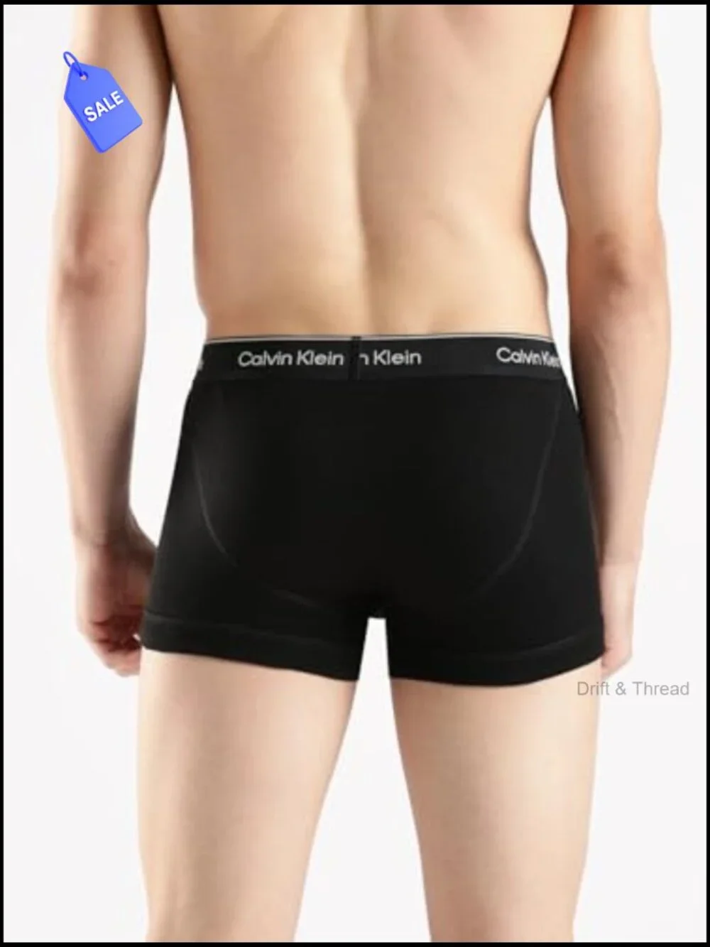 Men's Cotton Trunks Underwear 3-Pack Mid Rise Supportive Fly